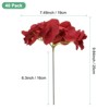 Unique Bargains Plastic Durable Realistic Reusable Silk Hydrangea Flowers with Stems for Home Decor/Wedding 9.84 In - 3 of 4