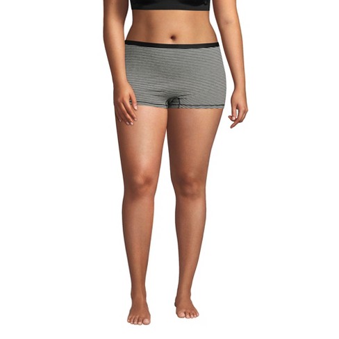 Hanes Premium Women's 4pk Cotton Mid-Thigh with Comfortsoft Waistband Boxer  Briefs - Basic Pack White/Gray/Black XXL