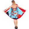 LA LEELA Women's Summer Sarongs Bikini Vacation Wrap Pareos Beach Dress Cover Ups Swimsuit Beachwear Women Sarong for Swimwear One Size Blue, Fish - 3 of 4