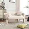 NicBex 51.2 Inch Loveseat,Modern Chenille Small Loveseat Sofa with 2 Pillows,Comfy Upholstered 2-Seater Couch for Living Room,Bedroom - 2 of 4