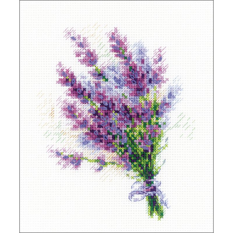 RIOLIS Counted Cross Stitch Kit 6"X7"-Bouquet With Lavender (14 Count), 2 of 3