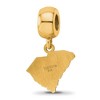 Black Bow Jewelry 14k Yellow Gold Plated Sterling Silver The Citadel Bulldogs NCAA Bead Charm - 4 of 4
