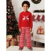 cheibear Christmas Deer Loungewear Long Sleeves Tee and Deer Pants Family Pajama Sets - 3 of 4