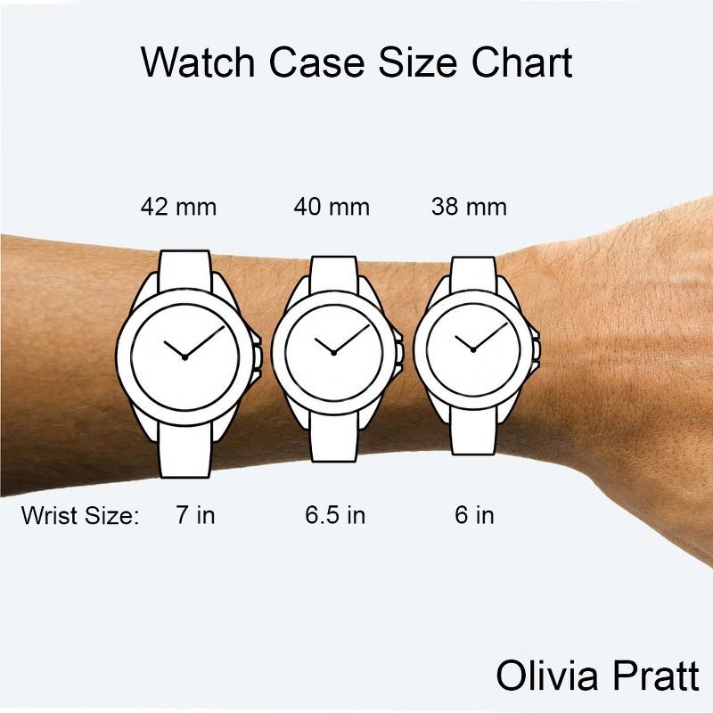OLIVIA PRATT QUILTED AND GOLD LEATHER STRAP WATCH, 5 of 6