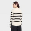 Women's Crewneck Pullover Sweater - A New Day™ Black/White - 2 of 3