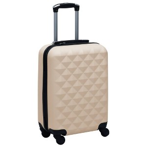 vidaXL Hardcase Trolley Gold ABS - 1 of 4