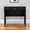 HomeRoots 32" Black Wood Computer Desk With Drawer - 2 of 4