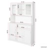 67.9" Tall Kitchen Pantry Cabinet, Modern Buffet Cabinet with Microwave Stand, Cupboard Storage Cabinet for Kitchen Dining Room Living Room - 4 of 4