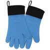 Unique Bargains Silicone Non-Slip Heat-Resistant Kitchen Oven Mitts 1 Pair - 3 of 3