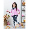 Unspookable Hi-Lo Tunic, Leggings and Scarf Set Mia Belle Girls - 3 of 4