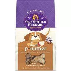 Old Mother Hubbard by Wellness Classic Crunchy P-Nuttier Biscuits Small Oven Baked with Carrot, Apple and Peanut Butter Flavor Dog Treats - 20oz