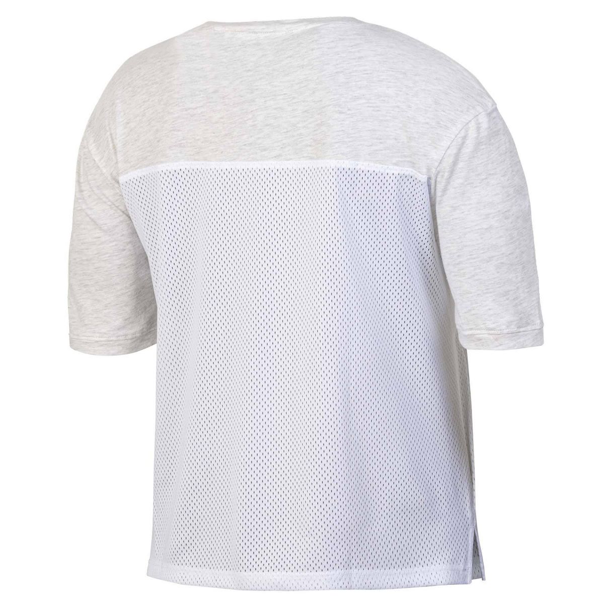 NCAA Hawaii Rainbow Warriors Women's White Mesh Yoke T-Shirt - thumbnail 2