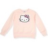 Hello Kitty Little Girls' 2-Piece Fleece Sweatshirt & Jogger Set, Light Pink/Dots, 6X - 2 of 4