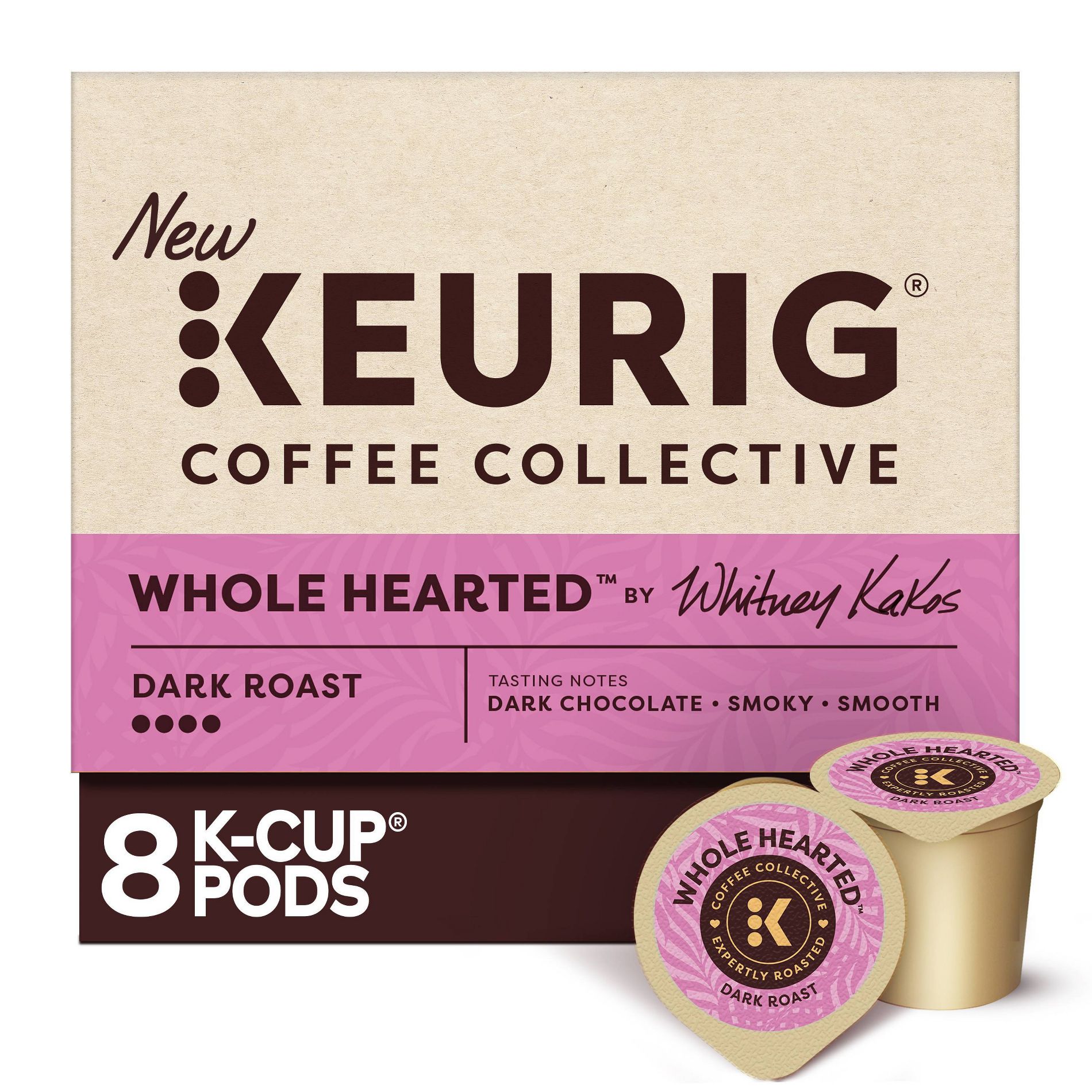 Keurig Coffee Collective Whole Hearted Dark Roast K-Cup Coffee Pods - 8ct
