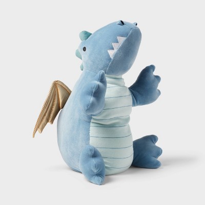 Детские мягкие игрушки Pillowfort Dragon Weighted Plush Kids' Throw Pillow Blue — фото 4