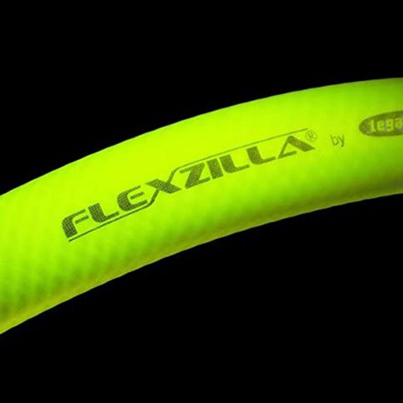 Flexzilla 120 x 0.63 Inch All-Weather Heavy Duty and Lightweight Garden Lead-In Hose Releases Potable Water for Family and Pets, ZillaGreen, 3 of 7