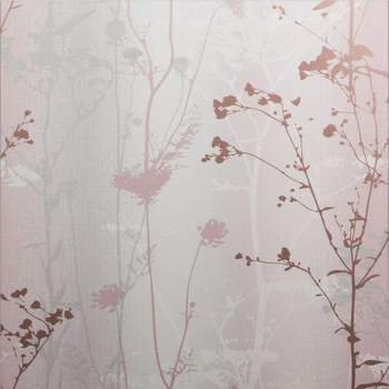Wildflower Blush Pink Floral Trees Paste the Wall Wallpaper