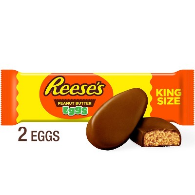 Reese's Milk Chocolate Peanut Butter Eggs Easter Candy King Size - 2.4oz