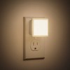 YANSUN 2-Pack 0.3W Plug-in Light-Controlled Night Light, Square, Warm White 3000K, U.S. Two-Prong Plug - 2 of 4