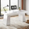 Tribesigns 55 Inches Home Office Executive Desk with Double Trapezoid Base - 4 of 4