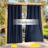 NICETOWN Weatherproof Outdoor Curtains, 2 Panels, Windproof Waterproof Privacy Drapes with Rope - 2 of 4