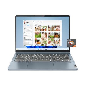 Lenovo IdeaPad Flex 5 14" Convertible 2 in 1 Touchscreen Notebook WUXGA 1920 x 1200 AMD Ryzen 5 5500U 8GB RAM 256GB SSD AMD Radeon Graphics Stone Blue - 1 of 4