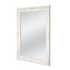 HomeRoots 40" White Wood Ornate Framed Accent Mirror - 4 of 4
