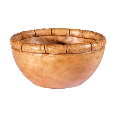 Gallerie II Bamboo Carved Salad Bowl