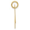 Black Bow Jewelry 14k Yellow Gold, Ella Collection, LG Fancy Script Initial Pendant A-W - 2 of 4