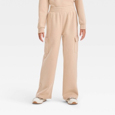 Girls' Fleece Cargo Pants - art class™