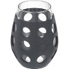 Lifefactory 11-Ounce BPA-Free Indoor and Outdoor Wine Glass 4-Pack with Protective Silicone Sleeve, Carbon - 3 of 4