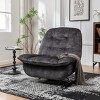 TiramisuBest Black Fax Leather Push Back Chair with Black for Recliners & Massage Chairs - 3 of 4