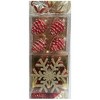 Shatter Resistant Christmas Ornaments, Red & Gold, 52-piece Set - 3 of 4