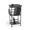 HDZNVF 3-Tier Record Player Stand With Vinyl Record Storage And Wheels, Holds Up To 100 Albums - 4 of 4