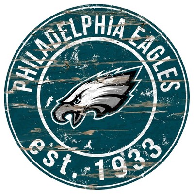 Philadelphia Eagles 12 Landscape Circle Sign