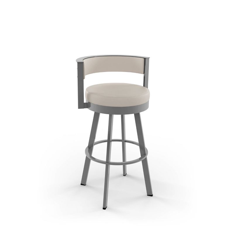 26" Browser Swivel Counter Height Barstool with Upholstered Seat - Amisco, 1 of 7