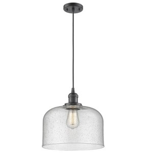 X-Large Bell-1 Light Mini Pendant in Industrial Style-12 Inches Wide by 8 Inches High - 1 of 1