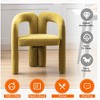 MOONMISS Contemporary Designed Velvet Fabric Upholstered Accent/Dining Chair for Living Room set of 2 - 4 of 4