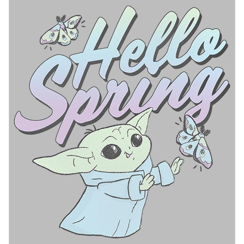 Men's Star Wars The Mandalorian Grogu Hello Spring T-Shirt, 2 of 6