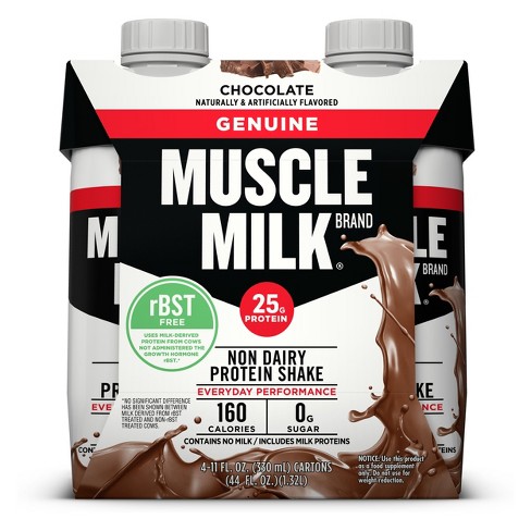 Muscle Milk Genuine Protein Shake Chocolate 11 Fl Oz 4pk Target