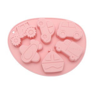 Unique Bargains Chocolate Mould 6-Cavity Transportation Theme Candy Mould Hand Wash 8.27"x6.26"x0.79" 1 Pc - 1 of 4