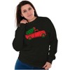Christmas Tree Xmas Pick Up Truck Sweatshirt for Men or Women Brisco Brands - 4 of 4