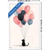 Trends International Andreas Magnusson - The Cat And The Balloons Framed Wall Poster Prints - 3 of 4