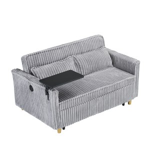 NicBex Pull-out and Push-in Sofa Couch for Living Room Adjustable Sofa Bed Convertible Lounge Guest Bed with a Movable Tabletop and USB Ports - 1 of 4