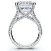 Pompeii3 Certified 9.80Ct Aspen Emerald Cut Diamond Engagement Ring 14k Gold Lab Created - 2 of 4