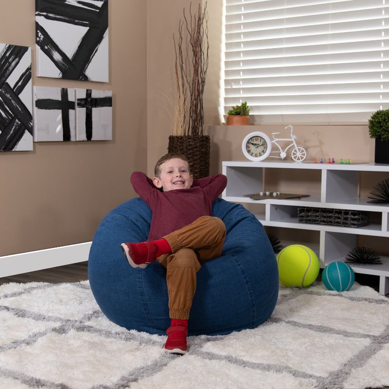 Emma and Oliver Small Bean Bag Chair for Kids and Teens, 4 of 10