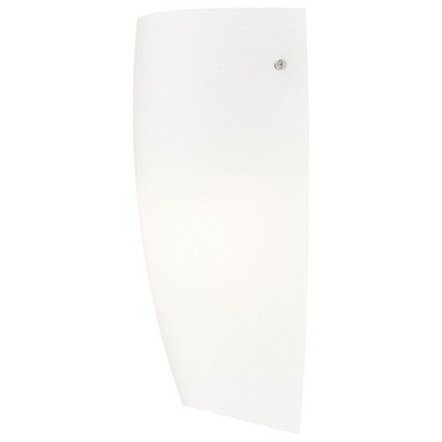 Elegant Minimalist 11.75" White LED Wall Sconce in Brushed Steel
