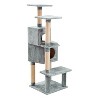 Two by Two Greenwich - Gray Scratching Post Cat Furniture - 63 in. Tall - 2 of 4