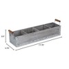 Cheung's Albina Wood & Galvanized Gray Organizer - 4 Slots - 4 of 4
