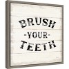Amanti Art Shiplap Bath III by Sue Schlabach Canvas Wall Art Print Framed 16-in. x 16-in. - 3 of 4